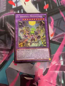 YUGIOH - EL SHADDOLL MESHACHRER - SECRET RARE - BLGG - NM - 1ST ED - Image 1
