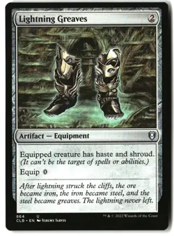 MTG Lightning Greaves [CLB - 864] LP - Image 1