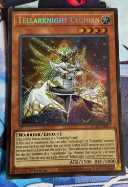 Tellarknight Cygnian BLGG-EN017 BOL:Glorious Gallery Secret Rare Yugioh card - Image 1