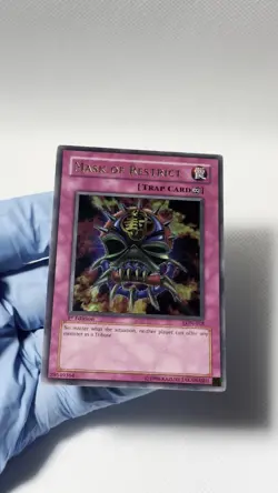 Yugioh Mask of Restrict 1st Edition LON-018 Ultra Rare NM - Image 2