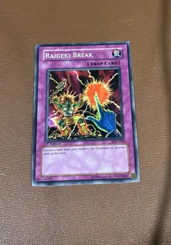 Yu-Gi-Oh Raigeki Break PGD 1st Edition Common Light Played - Image 1