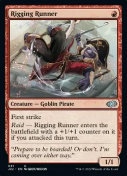 Rigging Runner - Jumpstart 2022 #81 MTG Magic The Gathering - Image 1