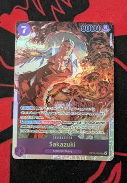 One Piece The Time of Battle OP-16 - Sakazuki OP16-065 Super Rare - Image 1