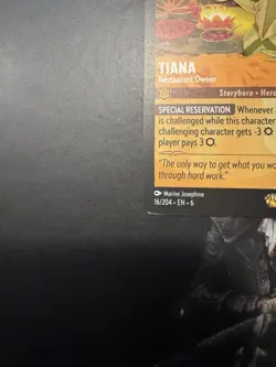 Tiana - Restaurant Owner 16/204 Azurite Sea Regular - Disney Lorcana - Image 4