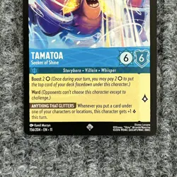 Disney Lorcana Winterspell Tamatoa Seeker of Shine 156/204 Super Rare NM - Image 4