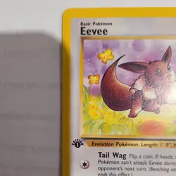 1st Edition Eevee 51/64 Jungle Set Rare Vintage 1999 Pokemon Card - NM - Image 2