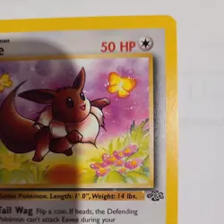 1st Edition Eevee 51/64 Jungle Set Rare Vintage 1999 Pokemon Card - NM - Image 3