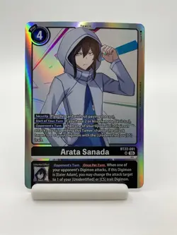 Digimon Card Game, Arata Sanada BT22-091 Foil Super Rare English - Image 1