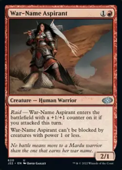 War-Name Aspirant - Jumpstart 2022 #620 MTG Magic The Gathering - Image 1