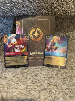 Disney Lorcana EPCOT 2026 Rapunzel & Donald Duck Promo Cards! - Free Shipping - Image 1