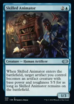 Skilled Animator - Jumpstart 2022 #348 MTG Magic The Gathering - Image 1
