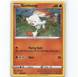 Scorbunny - (Cosmos Holo) Promo SWSH: Sword & Shield Promo Cards SWSH244 NM Poke - Image 1