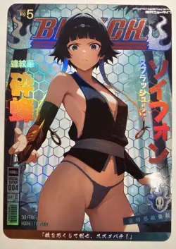 Soifon Bleach Anime Sexy Waifu Comic Card - Image 1