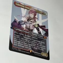 Lightning Army of One (0400) (Borderless) Final Fantasy Regular Magic Card - Image 2