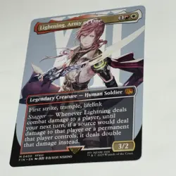 Lightning Army of One (0400) (Borderless) Final Fantasy Regular Magic Card - Image 3