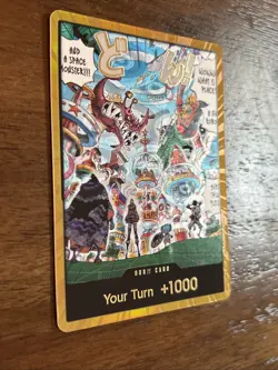 DON!! Card Egghead Gold Foil The Azure Sea's Seven One Piece SP Your turn +1000 - Image 5