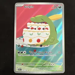Gulpin 154/142 Illustration Rare Holo Pokemon Card SV Stellar Crown NM (A) - Image 1