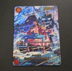 Bandai One Piece Card Game Smoker & Tashigi EB04-003 SP Holo English - Image 1