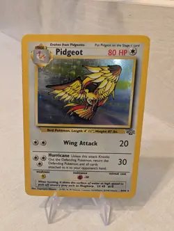 Pokemon TCG Pidgeot Holo Jungle Card 8/64 1999 Unlimited Edition MP Condition - Image 1