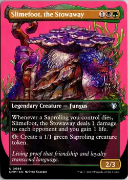 Slimefoot, the Stowaway (Borderless) 686 Commander Masters MTG NM/M - Image 1