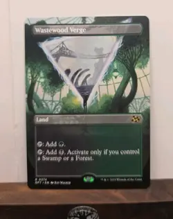 Wastewood Verge Borderless Aetherdrift Regular #374 Land English Magic Gathering - Image 1