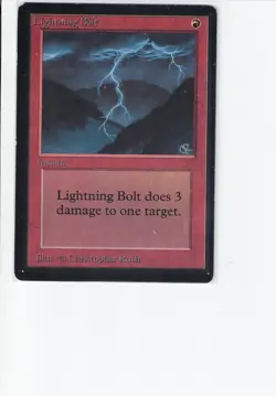 Lightning Bolt - Beta (LEB) - Magic The Gathering - MTG - Image 1