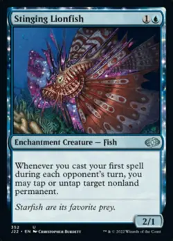 Stinging Lionfish - Jumpstart 2022 #352 MTG Magic The Gathering - Image 1
