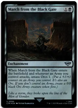 March from the Black Gate Foil U Universes Beyond: The Lord of the Rings: Tales - Image 1