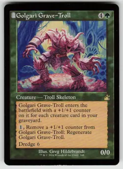 Golgari Grave-Troll (Retro Frame) 348 Ravnica Remastered Magic: The Gathering NM - Image 1