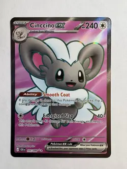 2026 Pokemon Cinccino ex - 105/086 - ME04: Chaos Rising (CRI) Ultra Rare - Image 1