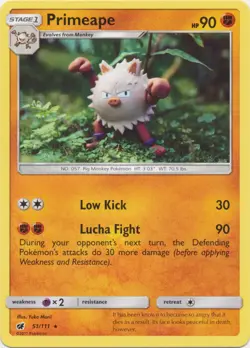 Pokemon Primeape - 51/111 - Rare NM-Mint Crimson Invasion - Image 1