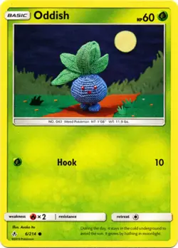 Pokemon Oddish - 6/214 - Common NM-Mint Unbroken Bonds - Image 1