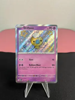 Drifloon 155/091 Pokemon SV: Paldean Fates Shiny Rare Holo - NM - Image 1