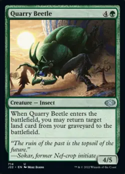 Quarry Beetle - Jumpstart 2022 #714 MTG Magic The Gathering - Image 1