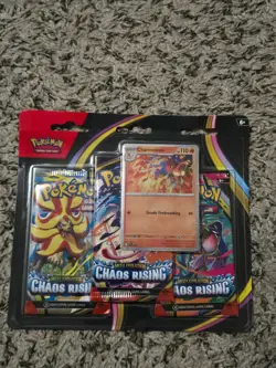 Pokemon Chaos Rising (ME04) 3 Pack Blister Factory Sealed Charmelon Promo - Image 1