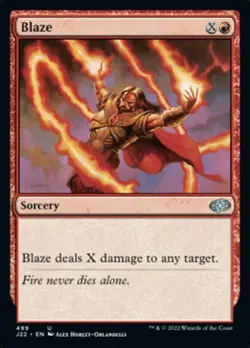 Blaze - Jumpstart 2022 #499 MTG Magic The Gathering - Image 1