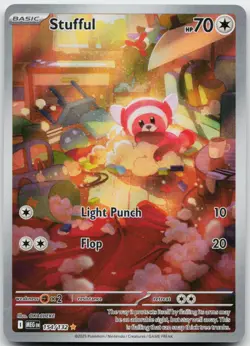 Stufful 154/132 Illustration Rare Mega Evolution Pokemon Near Mint - Image 1