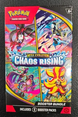 POKEMON TCG MEGA EVOLUTION CHAOS RISING booster bunder, factory sealed,Ninetendo - Image 1