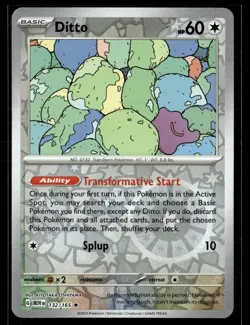 2023 Scarlet & Violet Series - Scarlet & Violet - 151 Reverse Holo Ditto Rare - Image 1