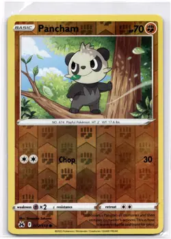 Pancham Reverse Holo Common Crown Zenith 072/159 NM Pokemon - Image 1