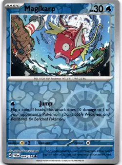 Magikarp Reverse Holo Common SV01: Scarlet & Violet Base Set 044/198 NM Pokemon - Image 1