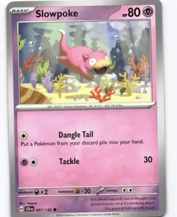 Slowpoke Common SV07: Stellar Crown 057/142 NM Pokemon - Image 1
