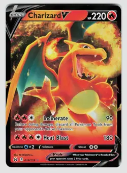 Pokemon Charizard V Ultra Rare SWSH: Crown Zenith 018/159 NM - Image 1