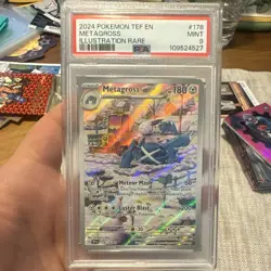 Pokemon TCG Metagross 178/162 SV05 Temporal Forces Illustration Rare Holo PSA 9 - Image 1
