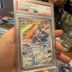 Pokemon TCG Metagross 178/162 SV05 Temporal Forces Illustration Rare Holo PSA 9 - Image 5