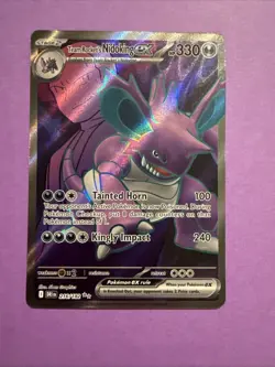Team Rocket's Nidoking ex - 216/182 Destined Rivals Full Art Pokemon - Image 2