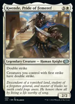 Kwende, Pride of Femeref - Jumpstart 2022 #205 MTG Magic The Gathering - Image 1