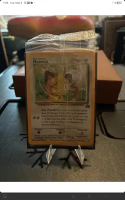 2000 Pokemon Meowth #10 Black Star Promo Game Boy Holo - FACTORY SEALED - Image 1