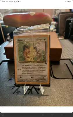 2000 Pokemon Meowth #10 Black Star Promo Game Boy Holo - FACTORY SEALED - Image 2