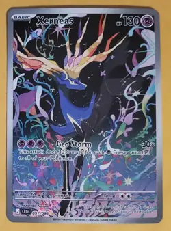 Pokemon TCG Xerneas 091/086 – Chaos Rising – Full Art – Illustration Rare – NM - Image 1
